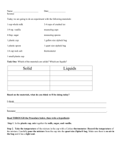 Sweet Solutions Student Activity Sheet