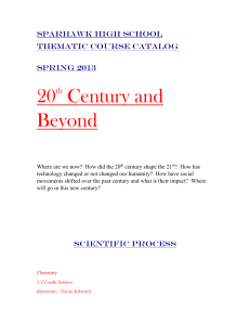 20th Century and Beyond
