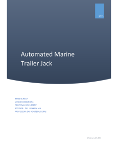Automated Marine Trailer Jack