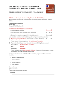 2013 dinner registration form