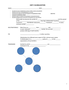 UNIT 1 GLOBALIZATION