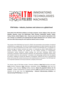 ITM Polska – industry, business and science on a - Mach-Tool