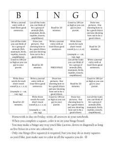 homework bingo 9