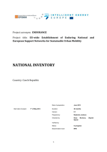 National inventories as a basis for roadmaps