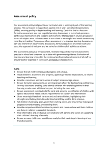 model assessment policy