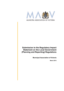 (Planning and Reporting) Regulations