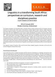 Read more - Linguistics Society of Southern Africa