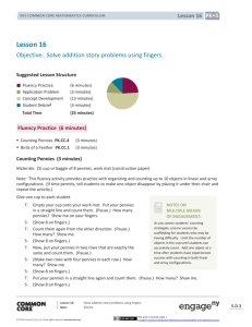 Prekindergarten Mathematics Module 5, Topic D