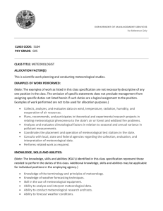 meteorologist - Department of Management Services