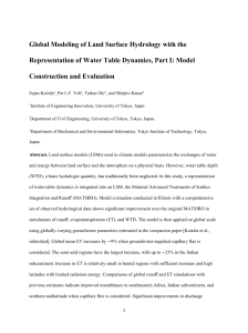 Global Modeling of Land Surface Hydrology with
