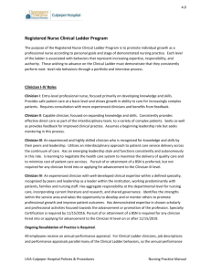 Learn more about the Nursing Clinical Ladder