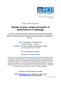 Shades of grey: image perception & performance in radiology
