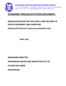 nyahururu water & sanitation company limited