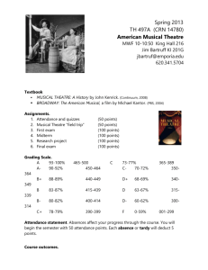 Course Calendar - Emporia State University