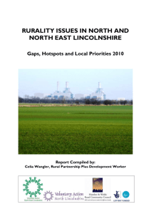 RURALITY ISSUES IN NORTH AND NORTH EAST LINCOLNSHIRE