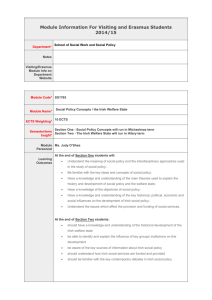 Social Work and Social Policy 2014/2015