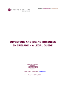 investing and doing business in ireland - a legal