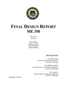 Final Design Report ME 350