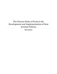 The Diverse Roles of Food in the Development and Implementation