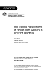 Native- and foreign-born workers in different countries