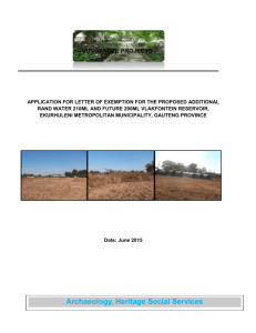 D3 – Heritage Assessment Study - Sazi Environmental Consulting