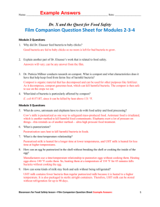 Film Companion Question Sheet Example Answers