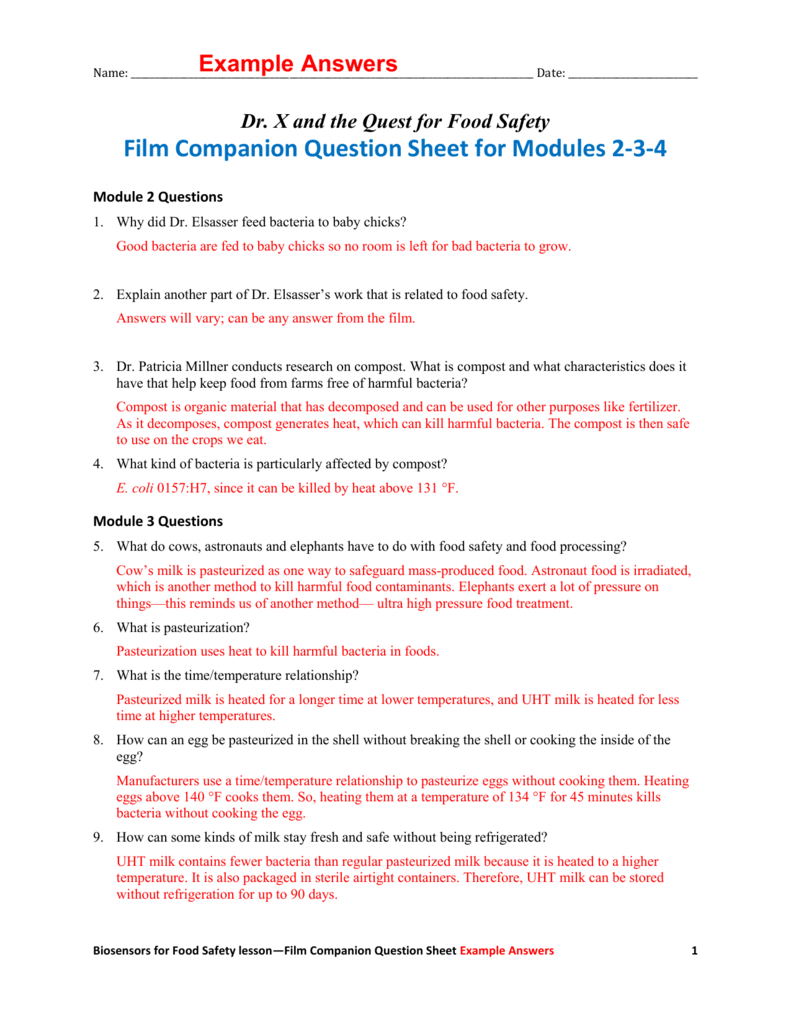 Film Companion Question Sheet Example Answers With Fed Up Worksheet Answer Key