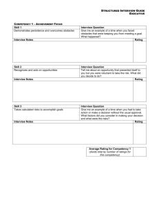 Structured Interview Guide - Executive