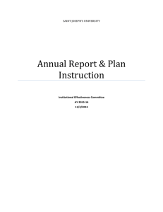 Annual Report & Plan Template Instruction