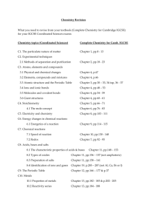 Textbook pages for Chem revision (by topic)