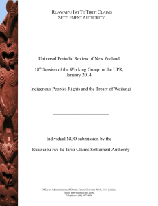 Ruawaipu Iwi Claims Settlement Authority
