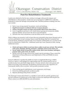 Post-Fire Rehabilitation Treatments