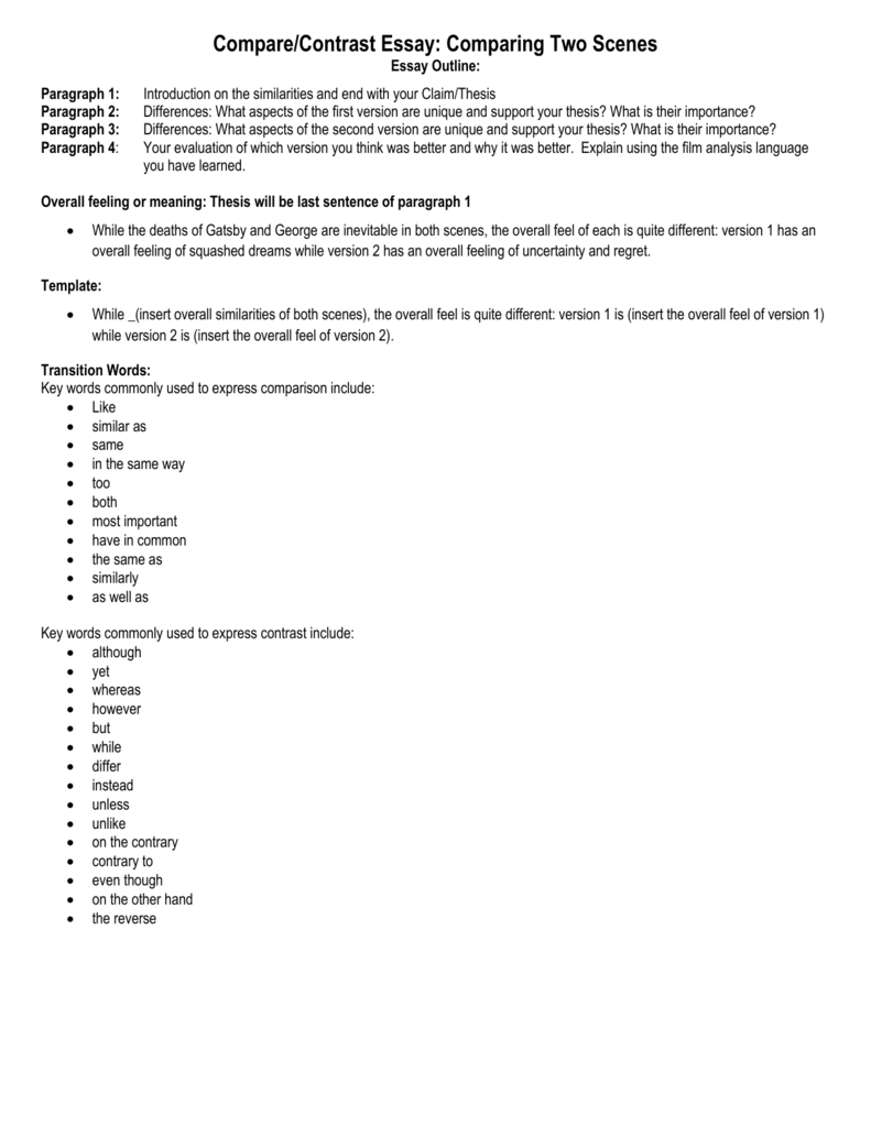 film analysis outline