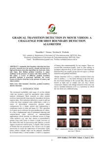 term: Shot boundary detection, gradual transition