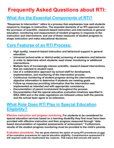 Frequently Asked Questions about RTI