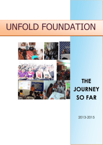 Unfold Foundation booklet