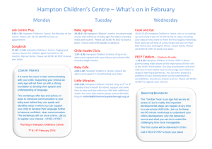 Hampton Children*s Centre * What*s on in June