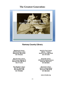 The Greatest Generation - Ramsey County Libraries