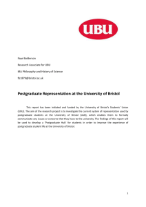 Postgrad Representation - University of Bristol Students` Union