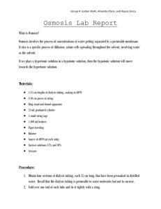 Osmosis Lab Report