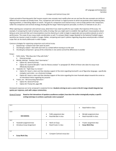 Krause AP Language and Composition Fall 2014 Compare and