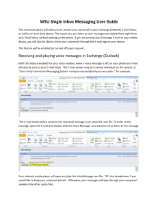 Single Inbox Messaging User Guide