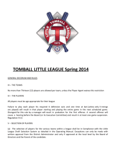 Redbook 2014 - Tomball Little League