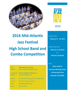 Mid-Atlantic Jazz Festival High School Band and Combo Competition