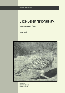 Little Desert National Park management plan.