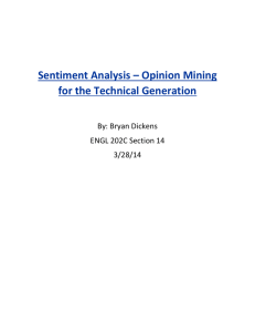 Sentiment Analysis Review
