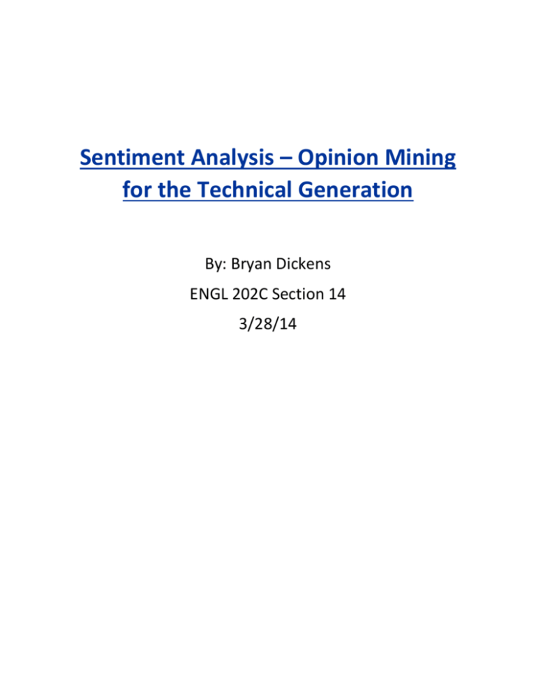 sentiment analysis research papers