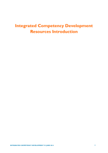 Integrated Competency Development