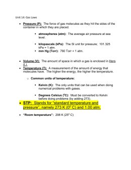 Gas Laws Worksheet Answer Key
