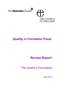 Queen`s Foundation, Birmingham: April 2014